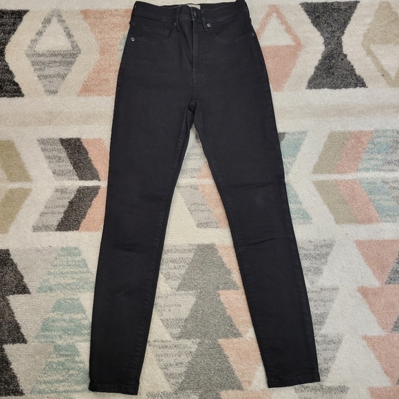 EVERLANE BLACK HIGH RISE SKINNY ANKLE JEANS SIZE 26 - Picture 3 of 9